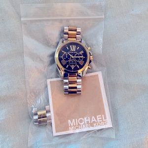 Michael Kors Gold and Silver Oversized Watch
